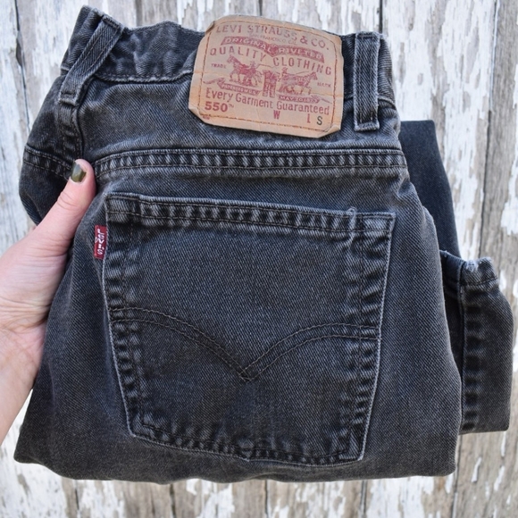Levi's Denim - Vintage 550 Levi’s Black Denim Jeans